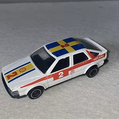 Vintage Corgi Saab 9000 Recaro Rally Car  1:43 Scale White • £3.99