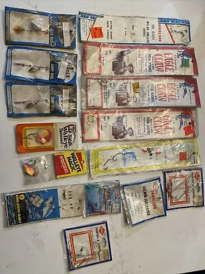 Vintage Fishing Lot - June Bug Panfish - Worm Harnesses Golden Bait - Mann • $80