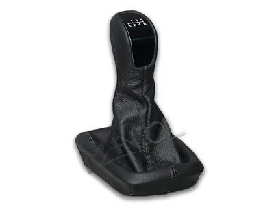 FOR MERCEDES C-CLASS W202 95-00 NEW GEAR KNOB GEAR BOOT GAITER LEATHER S.BLACK • $38.52