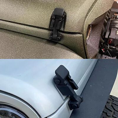 2pcs Front Hood Locking Catch Hood Latch Lock Kit For Jeep Wrangler JK 2007-2018 • $31.80