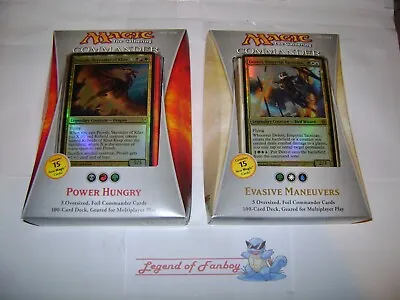 New * MTG Commander 2013 Set: Power Hungry + Evasive Maneuvers Commander Deck • $199.99