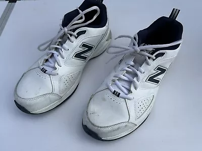 Size 11 - New Balance 624 White Mens Leather Sneakers Casual Shoes • $49.99
