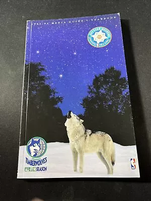 1993-94 MINNESOTA TIMBERWOLVES - NBA Media Guide - Christian Laettner • $4.88