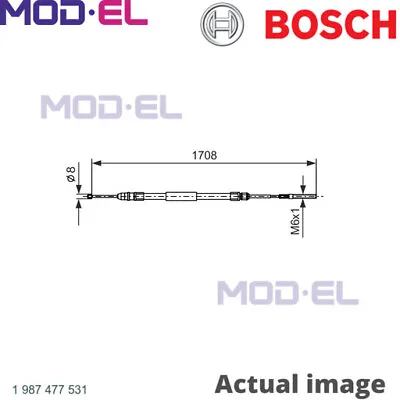 CABLE PARKING BRAKE FOR BMW 3/E46/Sedan/Convertible/Compact M43B19 1.9L M43B16 • £35.05