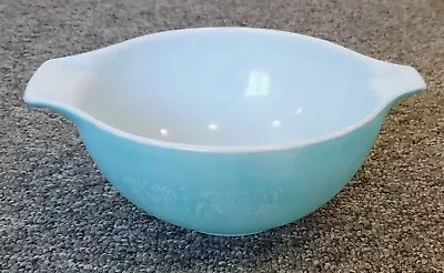 Vintage Pyrex Amish Butterprint Turquoise Cinderella Nesting Mixing Bowl 7 1/5  • $40