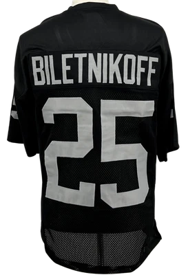 $49.95 • Buy Unsigned Custom Sewn Stitched FRED BILETNIKOFF Raiders Black Jersey M-5XL
