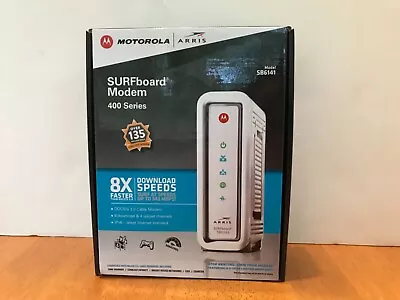 Motorola ARRIS SURFboard SB6141 Cable Modem 400 Series White • $9