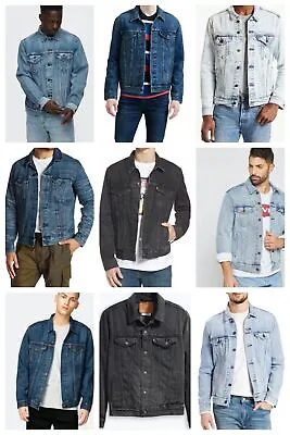 Levis Men's Trucker Jacket Denim Cotton Button Front Denim Trucker Jacket • $70.34