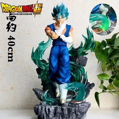 Vegeto Dragon Ball Figure 40cm Goku Vegeta Fusion Potara Sayan Blue • $159.30