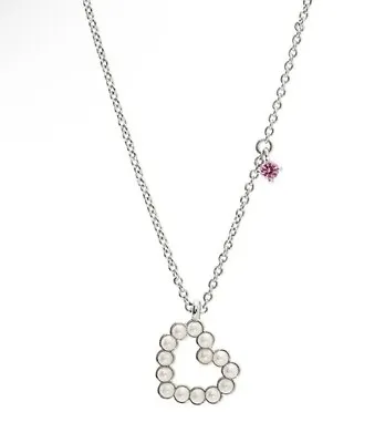 $19.90 • Buy Nadri Pearl Open Heart Pendant Necklace NWT Retail $60