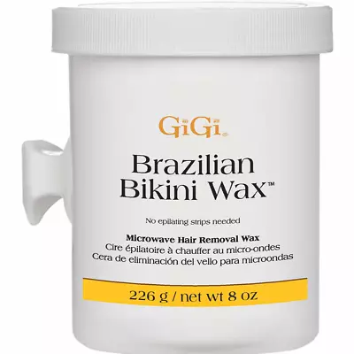 GiGi Brazilian Bikini Wax Microwave Formula - Non-Strip Hair Removal Wax 8 Oz • $16.49