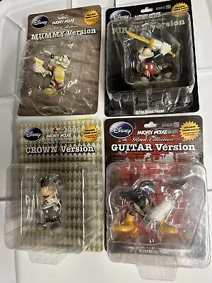 Disney Medicom UDF Roen Set Of 4 Figures Mummy Guitar Crown Pirate Mickey MIB • $125