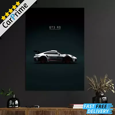 Wall Art Cavass Porsche GT3 Car Canvas Car Enthusiast Wall Picture Canvass Large • £9.99