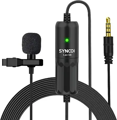 SYNCO S8-Professional-Lavalier-Microphone With Noise Reduction For DSLR Camera • $8.99