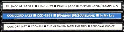 MARIAN McPARTLAND In My Life+Personal Choice+Piano Jazz Lionel Hampton 3 CD LOT • $11.92