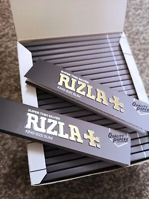 Rizla Silver King Size Slim Ultra Thin Cigarette Smoking Rolling Papers Original • £19.99
