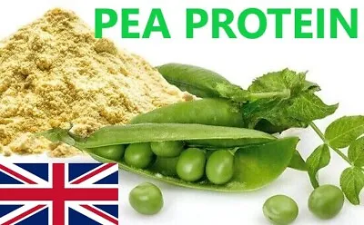 Pea Protein Isolate Powder 80g-5kg Natural Plant Vegan Protein Shake FREE P&P • £7.97