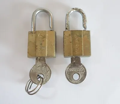 Vintage Miniature Locks W/ Keys AMERICAN B20 Pair Of Padlocks • $12.50