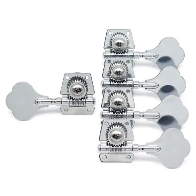 5-String Bass Tuners 4L1R Silver Open Gear Tuners Tuning Pegs Keys Machine Heads • $35
