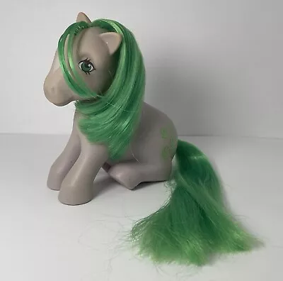 My Little Pony MLP G1 Seashell Sitting Down Purple Green Vintage Hasbro • $10