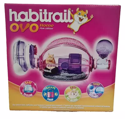 Habitrail OVO Home Pink Edition Hamster Habitat Cage Play Cave Complete • £19.95