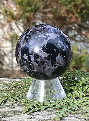 144g BEAUTIFUL MYSTIC MERLINITE INDIGO GABBRO POLISHED HEALING SPHERE Madagascar • $30.60