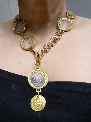 90s Versace -Pre Death- Medusa Haute Couture Runway Necklace • $3500