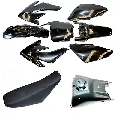 BLACK Fairing Fender Guard + Seat+ Fuel Tank CRF70 150cc PIT PRO Dirt Bike • $124.99