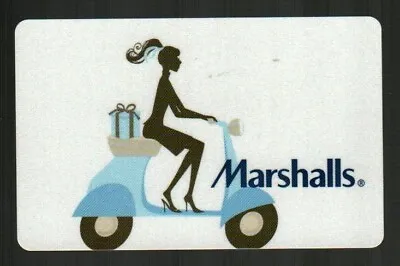 MARSHALLS Woman Riding A Scooter ( 2009 ) Gift Card ( $0 ) • $2.50