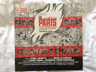 £20 • Buy Is Paris Burning Ost 1966 Lp Lamiated Flip-back Orig Inner Maurice Jarre Mono 