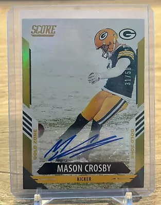 2021 Panini Score Mason Crosby Gold Auto #'d /50 Packers • $29.99