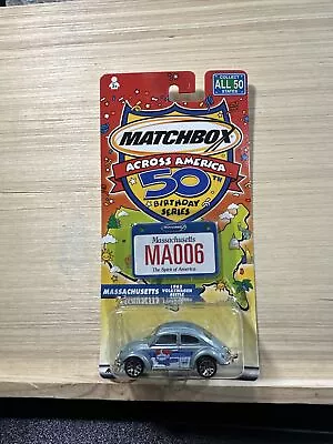 2003 Matchbox Across America Massachusetts 1962 Volkswagen Beetle 50th Birthday • $8.66