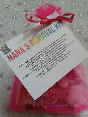 Nana`s Survival Kit Fun Novelty Christmas Birthday Keepsake Gift  • £3.95