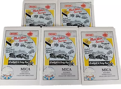 1990 Volume 7 MICA Matchbox International Collectors Association Books Lot Of 5 • $9.09