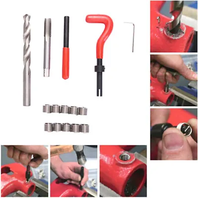 Metric Thread Repair Insert Kit M5 M6 M8 Helicoil Pro Coil ToolQCAU__- • $10.76