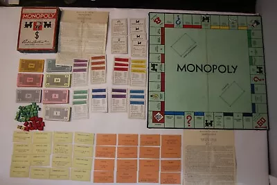 Vintage 1935 Parker Brothers Trademark/Patent Pending Edition Monopoly Game • $1099
