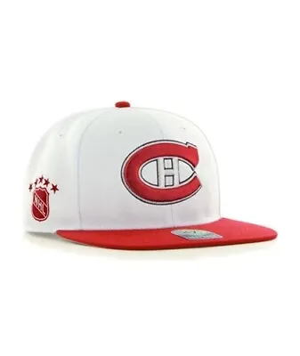 '47 Montreal Canadiens Habs NHL Sure Shot Captain Snapback White Hockey Hat  • $26.95