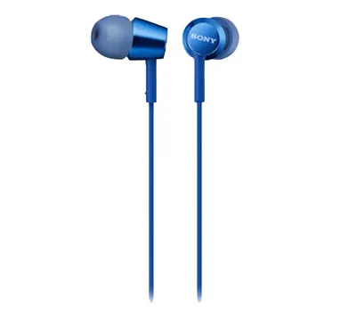$39 • Buy SONY MDREX155APLI Mid Range In-Ear Headphones With Remote (Blue)