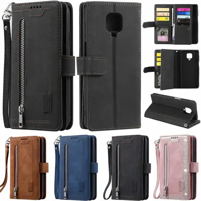 Zipper Wallet Leather Flip Case Cover For Xiaomi Mi 12 Lite Redmi A1 Note 12 11S • $25.23