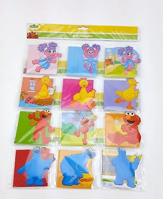 12 Lot Mini Sesame Street Note Books Abby Cadabby Big Bird Elmo Cookie Monster • $9.97