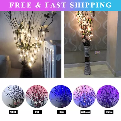 £7.14 • Buy 20 LED Branch Twig Lights Light Up Willow Tree Branches Festival Home Decor