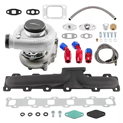 T04E Turbo + Oil Line + Manifold Kit For Nissan Patrol Safari Y60 Y61 TD42 TB42 • $399.99