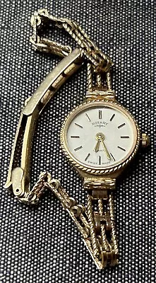 Vintage 9ct Gold Rotary Ladies Wrist Watch • $195.80