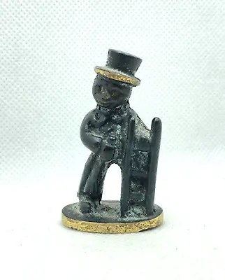 £32.55 • Buy Chimney Sweep Walter Bosse Bronze Figurine Vintage Brass Mini Statuette Rare
