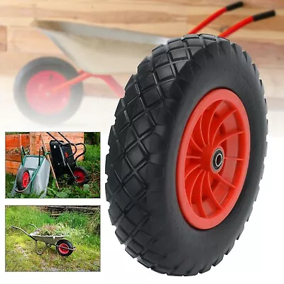 16  4.80/4.00-8 Pneumatic Trolley PU Wheel Load 100Kg Puncture Proof Solid Tyre • £19.59
