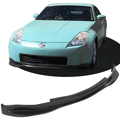 [SASA] Fit For 03-05 Nissan 350Z Fairlady GT Style PU Front Bumper Lip Splitter • $156