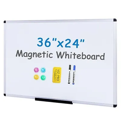 Magnetic Whiteboard Dry Erase Board Includes 1 Eraser & 2 Markers & 4 Magnet • $37.81