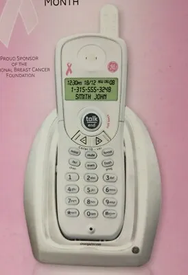 GE General Electric 5.8GHz Breast Cancer Awareness Phone 3-Line LCD Caller ID • $29.99