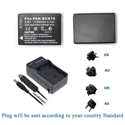 DMW-BCG10 Battery Or Charger For Panasonic Lumix DMC-TZ20 TZ30 TZ25 TZ8 TZ7 TZ10 • $47.29