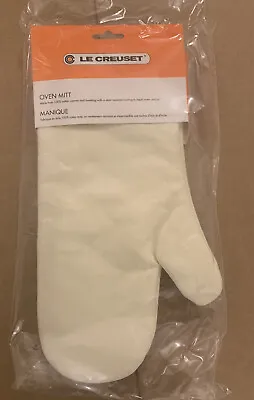 Le Creuset Oven Mitt / Oven Glove Stain Resistant -Cream (New) • £39.99